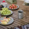 Batterie de cuisine de camping durable en acier inoxydable NATUREHIKE